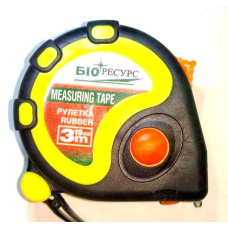 Рулетка з фіксатором прогумований Корпус // Біоресурс 25