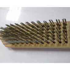 Щітка 6рядна металева з дерев. ручкою  //Sparta 748265