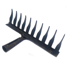 Граблі металеві виті 12зубів молоткова емаль