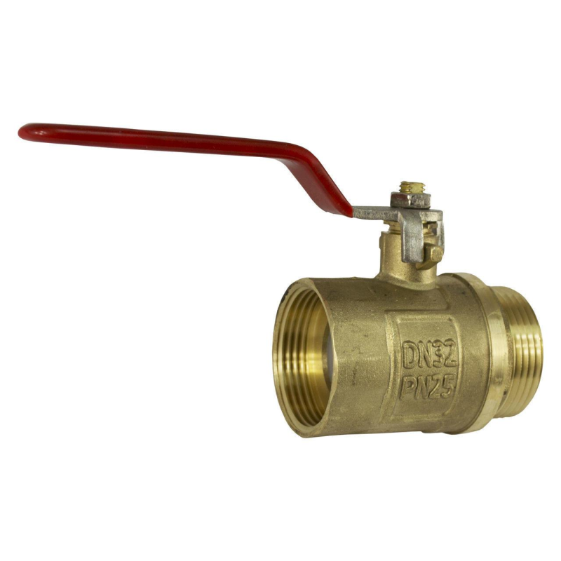 Кран кульовий для води д.32мм ВВ ручка