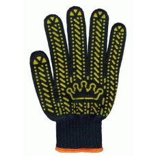 Рукавички трикотажні, в“язані з ПВХ крапкою // КОРОНА