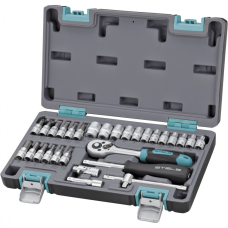 Набір інструменту 1/4“, CrV, 29 предметів, пластиковий кейс //STELS