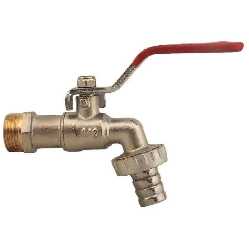 Кран кульовий “пивний“ зі штуцером 1/2 15 мм ручка