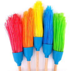 Мітла поліпропіленова кругла з держаком Леміра