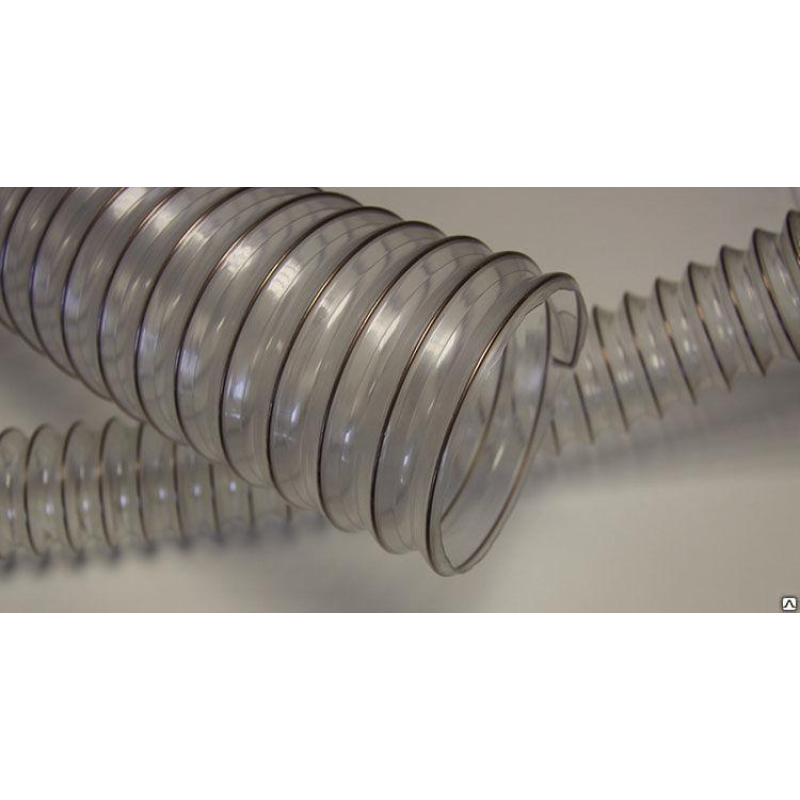 Рукав від 60 PU (0,4 мм) поліуретан з метав. спіраллю 180 Рукав від 60 PU (0,4 мм) поліуретан з метав. спіраллю 180