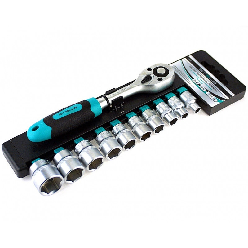 Набір торцевих головок Stels 3/8“ 7-22 мм 11 шт